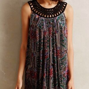 Moulinette Soeurs Velvet Metallic Burnout Patterned Dress